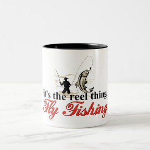 Angelköder Schwarz 330ml Zwei-Ton-Becher Zweifarbige Tasse