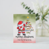 Angelliebhaber Weihnachten mit dem Weihnachtsmann (Stehend Vorderseite)