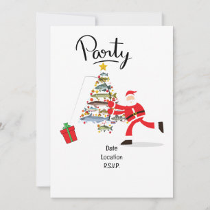 Angelliebhaber Weihnachten mit dem Weihnachtsmann Einladung