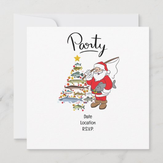 Angelliebhaber Weihnachten mit dem Weihnachtsmann Save The Date (Vorderseite)