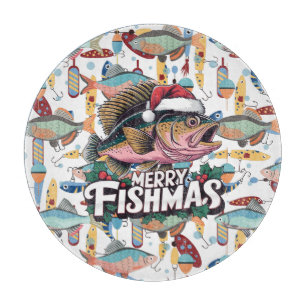 Angelliebhaber Weihnachten mit Santa Claus Fish Schneidebrett