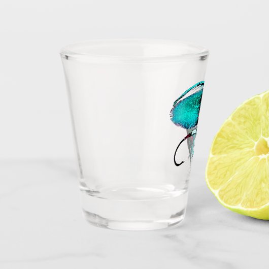 Angellocke Schöne Türkis Schnapsglas (Links)