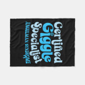 Angelman-Syndrom , klein, schwarz Fleecedecke (Vorderseite (Horizontal))