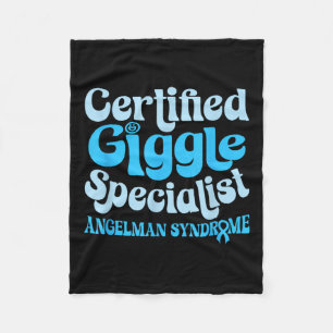 Angelman-Syndrom , klein, schwarz Fleecedecke