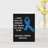 Angelman Syndrome Awareness Karte (Gelbe Blume)
