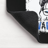 Angelman Syndrome Awareness Mama Warrior Blue Ribb Mousepad (Ecke)