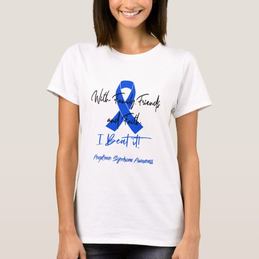 Angelman Syndrome Awareness Ribbon Support Gifts T-Shirt (Vorderseite)
