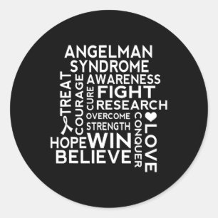 Angelman Syndrome Awareness Walk Runder Aufkleber
