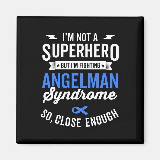 Angelman Syndrome Warrior Survivor Sensibilisierun Magnet (Vorne)