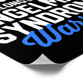 Angelman Syndrome Warrior Survivor Support Awarene Poster (Ecke)