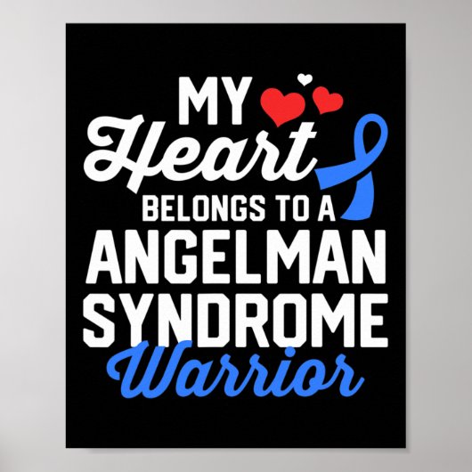 Angelman Syndrome Warrior Survivor Support Awarene Poster (Vorne)