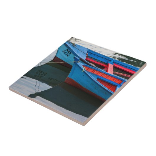 Angelmo Hafen, Fischerboote. Fliese (Seite)