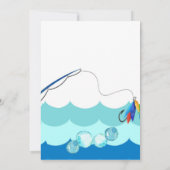 Angeln 1. Geburtstag Junge O-Fisch-ally Einladung (Rückseite)
