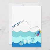 Angeln 1. Geburtstag Junge O-Fisch-ally Einladung (Rückseite)