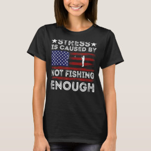 Angeln 4. Juli USA-Flagge Bass-Fliegenfischen T-Shirt