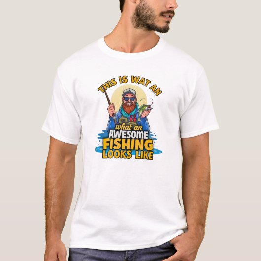 Angeln Abenteuerlust feiern T-Shirt (Vorderseite)