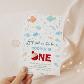 Angeln am 1. Geburtstag Einladung