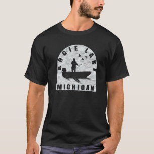 Angeln am Bogie Lake Michigan T-Shirt