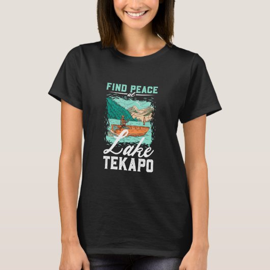Angeln am Lake Tekapo T-Shirt (Vorderseite)