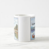 Angeln am Lake Watercolor Kaffeetasse (Mittel)