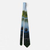 Angeln am Morgen Krawatte (Rückseite)