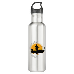 Angeln am See Michigan Edelstahlflasche