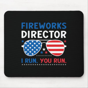 Angeln Amerikanische Flagge Fischer Patriotischer Mousepad
