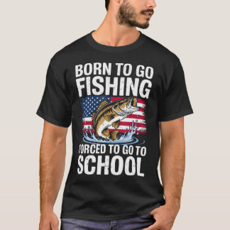Angeln Angeln Fisch Amerika USA Fisch Stolz Patrio T-Shirt