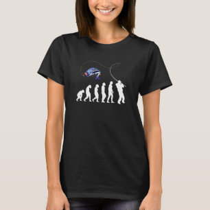 Angeln Angelrute Angelrute Evolution Fliegenfische T-Shirt