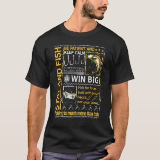 Angeln Angelrute Fischer Angel Outdoor Natur T-Shirt