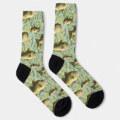 Angeln Angler Barsch Fisch Socken (Rechts)
