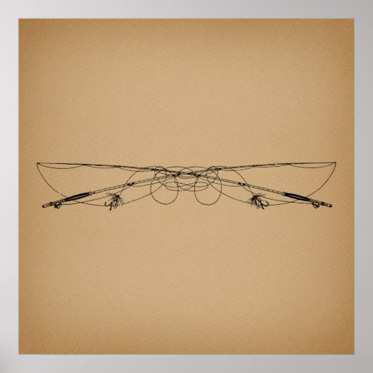 Angeln Antique Art Angeln Polen Vintag Poster (Vorne)