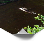 Angeln auf dem Au Sable Poster (Ecke)