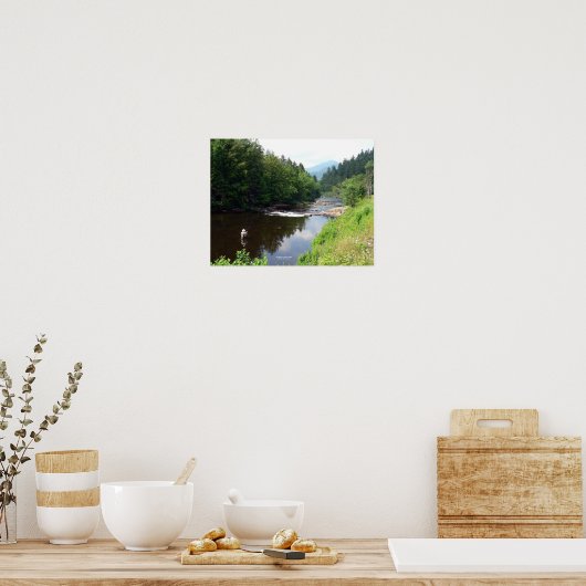 Angeln auf dem Au Sable Poster (Küche)