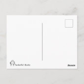 Angeln auf Postkarte mit See, Fischer und Ente (Rückseite)