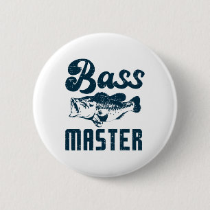 Angeln B Meister Lustiger Großmaul-Angler Männer F Button