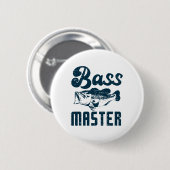 Angeln B Meister Lustiger Großmaul-Angler Männer F Button (Vorne & Hinten)