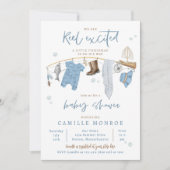 Angeln begeistert Baby-Dusche Einladung (Vorderseite)