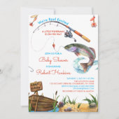 Angeln begeistert Baby-Dusche Einladung (Vorderseite)