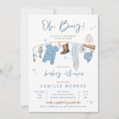 Angeln begeistert Baby-Dusche Einladung (Vorderseite)