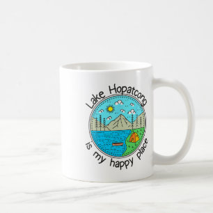 Angeln Booten Camping - Mein glücklicher Ort Lake  Kaffeetasse