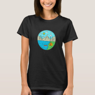 Angeln Booten Camping Mein glücklicher Ort Millino T-Shirt