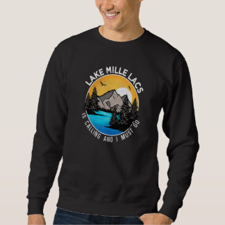 Angeln Bootfahren Camping Lakeview Lake Mille Lac Sweatshirt