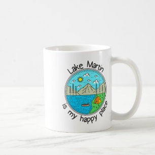 Angeln Bootfahren Camping - Mein glücklicher Ort L Kaffeetasse