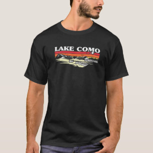 Angeln Bootfahren Camping See Urlaub Lake Como Pr T-Shirt