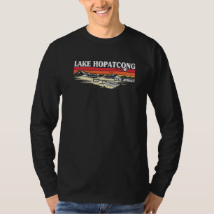 Angeln Bootfahren Camping See Urlaub Lake Hopatco T-Shirt