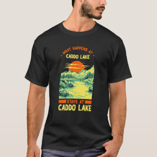 Angeln Bootfahren Camping Seebad Caddo Lake T-Shirt