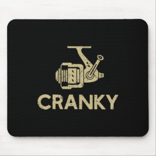 Angeln cranky lustig Angel Mädchen Frauen Angeln Mousepad