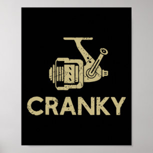 Angeln cranky lustig Angel Mädchen Frauen Angeln  Poster