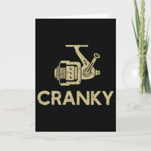Angeln Cranky Lustig Angelndes Mädchen Frauen Ange Karte